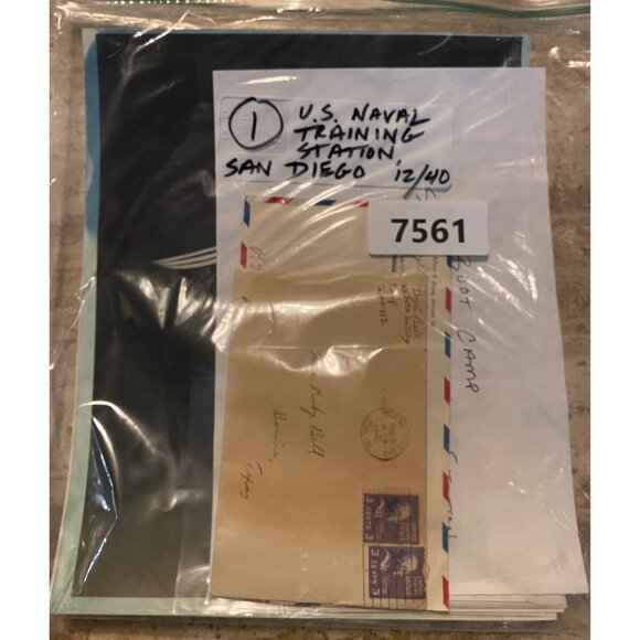 U.S. Naval Training Station San Diego Letters & Photos From 1940 - Picture 2 of 2